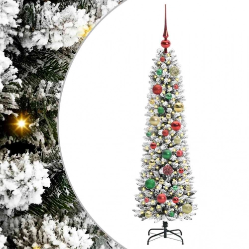 Mākslīgā Ziemassvētku Eglīte Su 150 Led Zaļš Un Balts 120 Cm Vidaxl