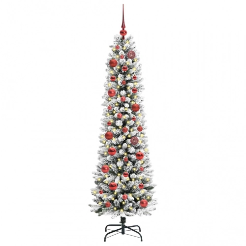 Mākslīgā Ziemassvētku Eglīte Su 150 Led Zaļš Un Balts 150 Cm Vidaxl