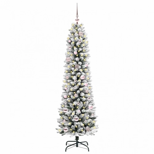 Mākslīgā Ziemassvētku Eglīte Su 150 Led Zaļš Un Balts 150 Cm Vidaxl