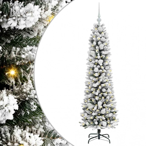 Mākslīgā Ziemassvētku Eglīte Su 150 Led Zaļš Un Balts 150 Cm Vidaxl