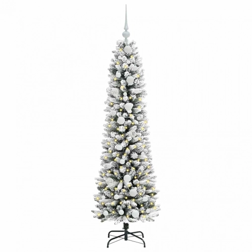 Mākslīgā Ziemassvētku Eglīte Su 150 Led Zaļš Un Balts 150 Cm Vidaxl
