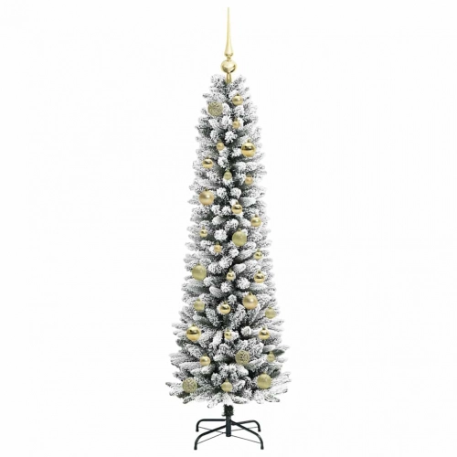 Mākslīgā Ziemassvētku Eglīte Su 150 Led Zaļš Un Balts 150 Cm Vidaxl