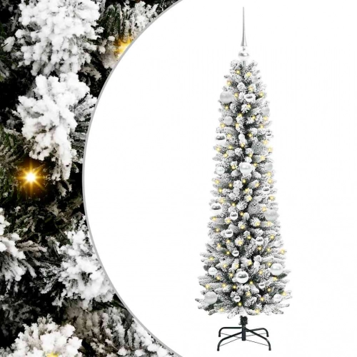Mākslīgā Ziemassvētku Eglīte Su 150 Led Zaļš Un Balts 150 Cm Vidaxl