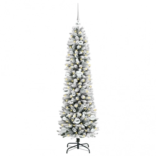 Mākslīgā Ziemassvētku Eglīte Su 150 Led Zaļš Un Balts 150 Cm Vidaxl