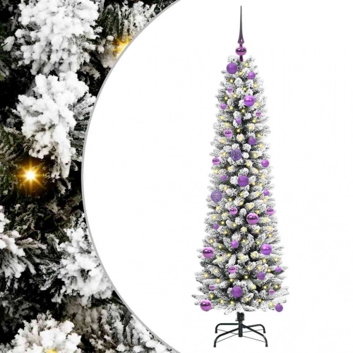Mākslīgā Ziemassvētku Eglīte Su 150 Led Zaļš Un Balts 150 Cm Vidaxl