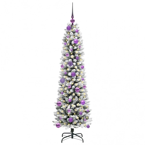 Mākslīgā Ziemassvētku Eglīte Su 150 Led Zaļš Un Balts 150 Cm Vidaxl