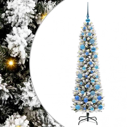 Mākslīgā Ziemassvētku Eglīte Su 150 Led Zaļš Un Balts 150 Cm Vidaxl