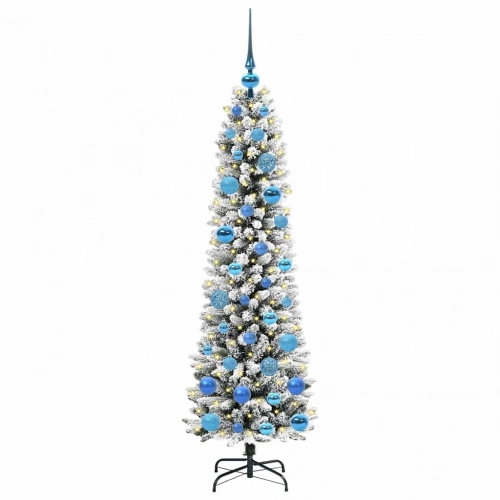 Mākslīgā Ziemassvētku Eglīte Su 150 Led Zaļš Un Balts 150 Cm Vidaxl