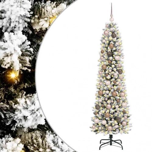Mākslīgā Ziemassvētku Eglīte Su 300 Led Ar Statīvu Balts 180 Cm Vidaxl