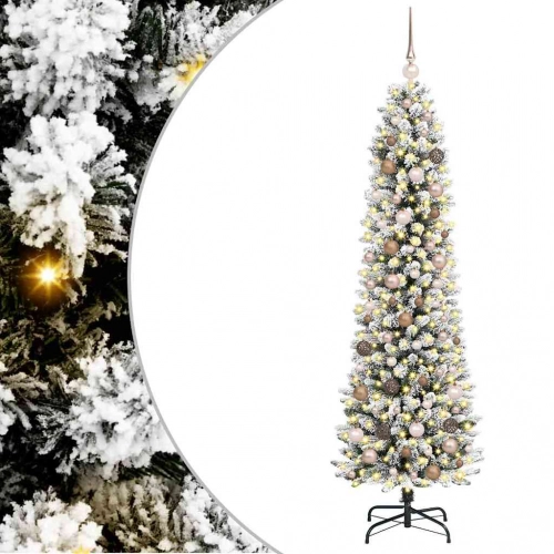 Mākslīgā Ziemassvētku Eglīte Su 300 Led Ar Statīvu Balts 210 Cm Vidaxl