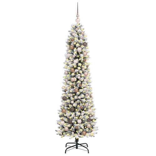 Mākslīgā Ziemassvētku Eglīte Su 300 Led Ar Statīvu Balts 210 Cm Vidaxl