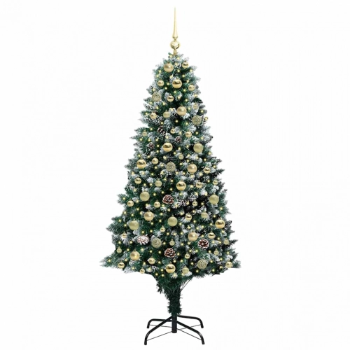 Mākslīgā Ziemassvētku Eglīte Su 300 Led Ar Statīvu Zaļa 180 Cm Vidaxl