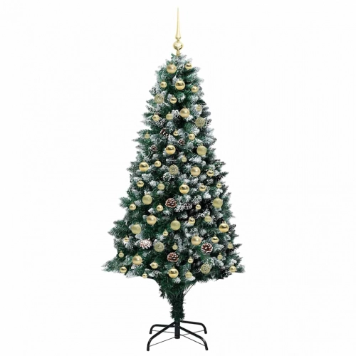 Mākslīgā Ziemassvētku Eglīte Su 300 Led Ar Statīvu Zaļa 180 Cm Vidaxl