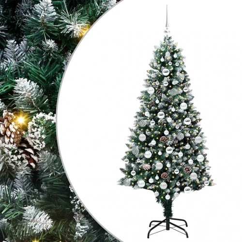Mākslīgā Ziemassvētku Eglīte Su 300 Led Ar Statīvu Zaļa 180 Cm Vidaxl