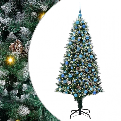Mākslīgā Ziemassvētku Eglīte Su 300 Led Ar Statīvu Zaļa 180 Cm Vidaxl