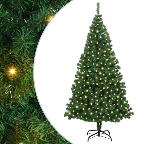 Mākslīgā Ziemassvētku Eglīte Su 300 Led Ar Statīvu Zaļa 180 Cm Vidaxl