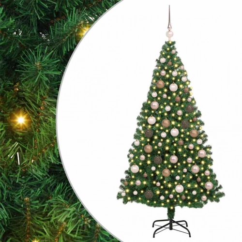 Mākslīgā Ziemassvētku Eglīte Su 300 Led Ar Statīvu Zaļa 180 Cm Vidaxl