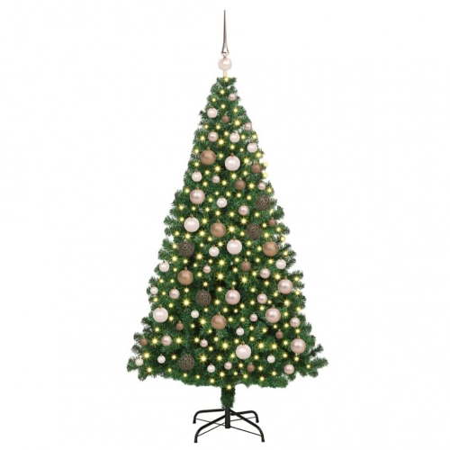 Mākslīgā Ziemassvētku Eglīte Su 300 Led Ar Statīvu Zaļa 180 Cm Vidaxl