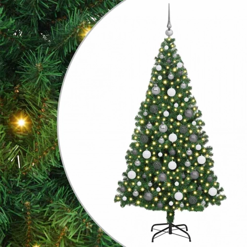Mākslīgā Ziemassvētku Eglīte Su 300 Led Ar Statīvu Zaļa 180 Cm Vidaxl
