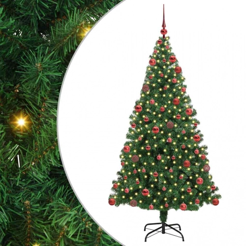 Mākslīgā Ziemassvētku Eglīte Su 300 Led Ar Statīvu Zaļa 180 Cm Vidaxl