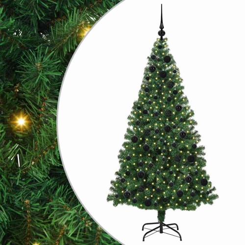 Mākslīgā Ziemassvētku Eglīte Su 300 Led Ar Statīvu Zaļa 180 Cm Vidaxl