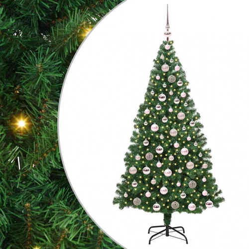 Mākslīgā Ziemassvētku Eglīte Su 300 Led Ar Statīvu Zaļa 180 Cm Vidaxl