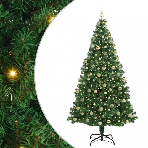 Mākslīgā Ziemassvētku Eglīte Su 300 Led Ar Statīvu Zaļa 180 Cm Vidaxl