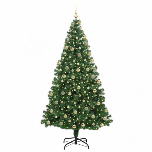 Mākslīgā Ziemassvētku Eglīte Su 300 Led Ar Statīvu Zaļa 180 Cm Vidaxl