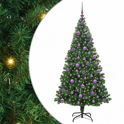 Mākslīgā Ziemassvētku Eglīte Su 300 Led Ar Statīvu Zaļa 180 Cm Vidaxl