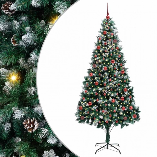 Mākslīgā Ziemassvētku Eglīte Su 300 Led Ar Statīvu Zaļa 210 Cm Vidaxl