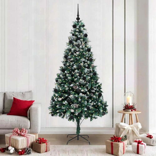 Mākslīgā Ziemassvētku Eglīte Su 300 Led Ar Statīvu Zaļa 210 Cm Vidaxl