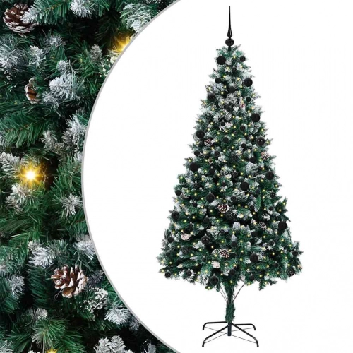 Mākslīgā Ziemassvētku Eglīte Su 300 Led Ar Statīvu Zaļa 210 Cm Vidaxl