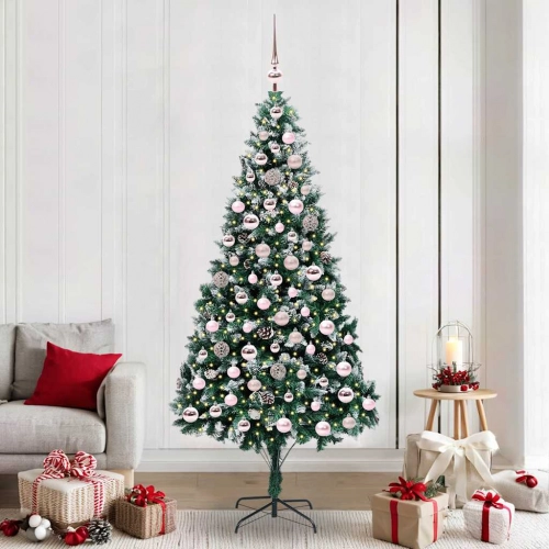 Mākslīgā Ziemassvētku Eglīte Su 300 Led Ar Statīvu Zaļa 210 Cm Vidaxl