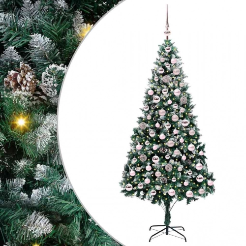 Mākslīgā Ziemassvētku Eglīte Su 300 Led Ar Statīvu Zaļa 210 Cm Vidaxl
