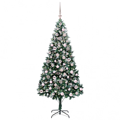 Mākslīgā Ziemassvētku Eglīte Su 300 Led Ar Statīvu Zaļa 210 Cm Vidaxl