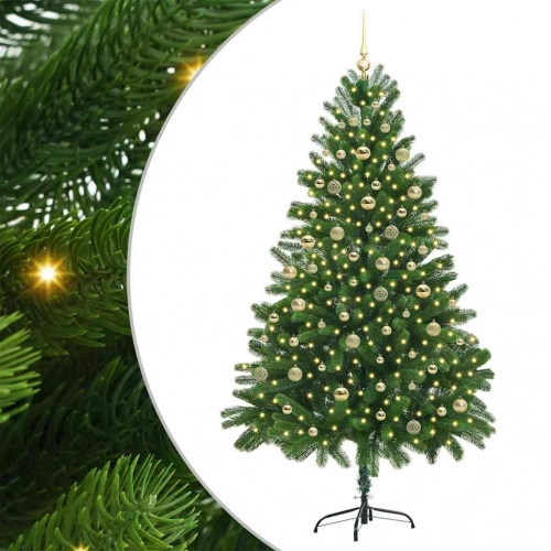 Mākslīgā Ziemassvētku Eglīte Su 300 Led Ar Statīvu Zaļa 210 Cm Vidaxl