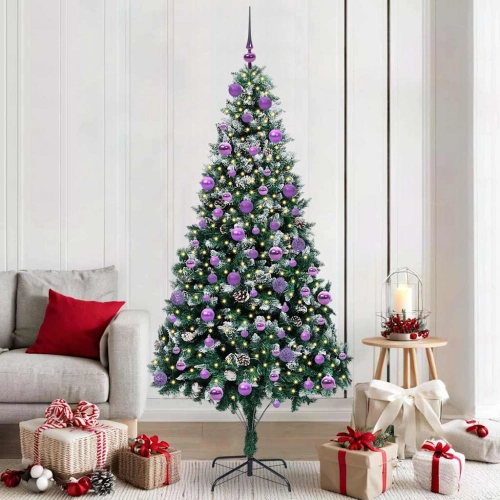 Mākslīgā Ziemassvētku Eglīte Su 300 Led Ar Statīvu Zaļa 210 Cm Vidaxl