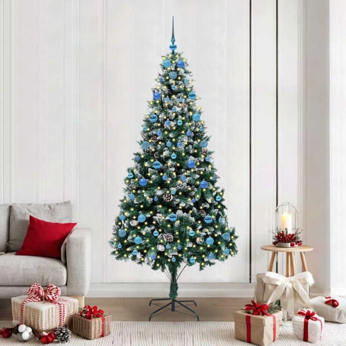 Mākslīgā Ziemassvētku Eglīte Su 300 Led Ar Statīvu Zaļa 210 Cm Vidaxl