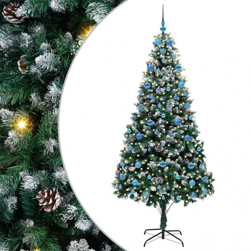 Mākslīgā Ziemassvētku Eglīte Su 300 Led Ar Statīvu Zaļa 210 Cm Vidaxl