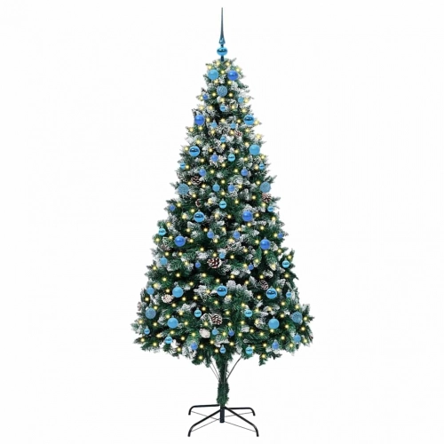 Mākslīgā Ziemassvētku Eglīte Su 300 Led Ar Statīvu Zaļa 210 Cm Vidaxl