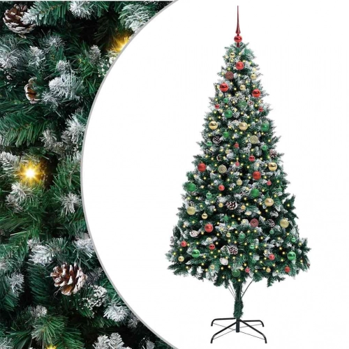 Mākslīgā Ziemassvētku Eglīte Su 300 Led Ar Statīvu Zaļa 210 Cm Vidaxl