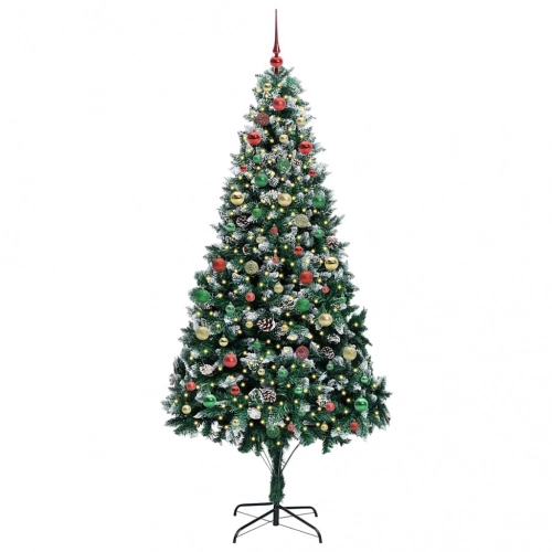Mākslīgā Ziemassvētku Eglīte Su 300 Led Ar Statīvu Zaļa 210 Cm Vidaxl