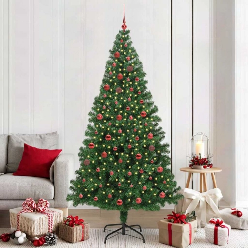 Mākslīgā Ziemassvētku Eglīte Su 300 Led Ar Statīvu Zaļa 210 Cm Vidaxl