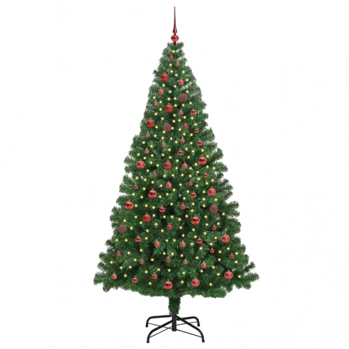 Mākslīgā Ziemassvētku Eglīte Su 300 Led Ar Statīvu Zaļa 210 Cm Vidaxl