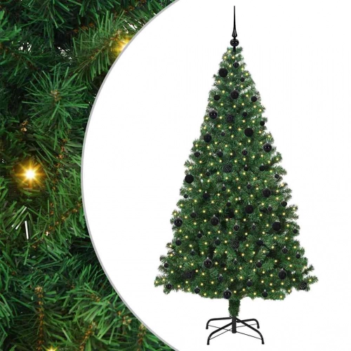 Mākslīgā Ziemassvētku Eglīte Su 300 Led Ar Statīvu Zaļa 210 Cm Vidaxl