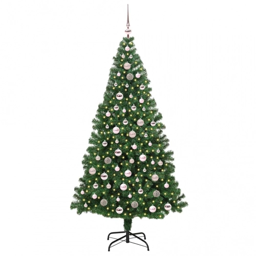 Mākslīgā Ziemassvētku Eglīte Su 300 Led Ar Statīvu Zaļa 210 Cm Vidaxl