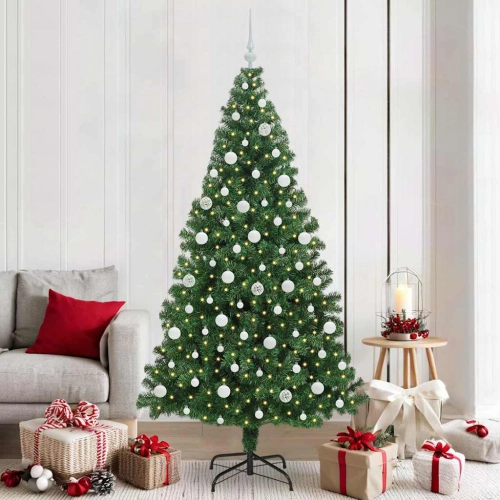 Mākslīgā Ziemassvētku Eglīte Su 300 Led Ar Statīvu Zaļa 210 Cm Vidaxl