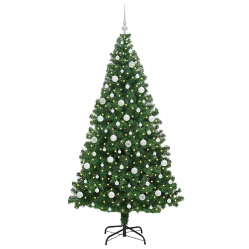 Mākslīgā Ziemassvētku Eglīte Su 300 Led Ar Statīvu Zaļa 210 Cm Vidaxl