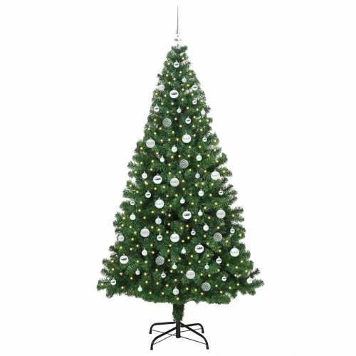 Mākslīgā Ziemassvētku Eglīte Su 300 Led Ar Statīvu Zaļa 210 Cm Vidaxl