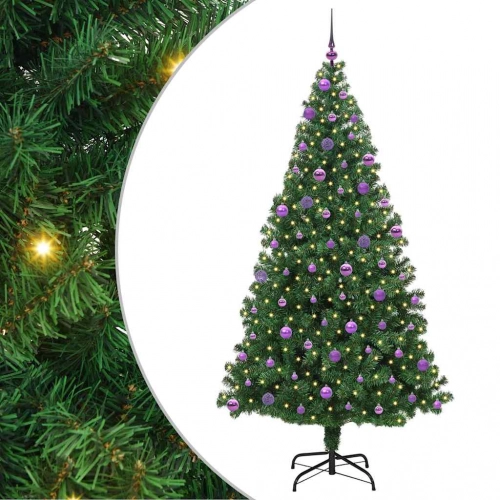 Mākslīgā Ziemassvētku Eglīte Su 300 Led Ar Statīvu Zaļa 210 Cm Vidaxl